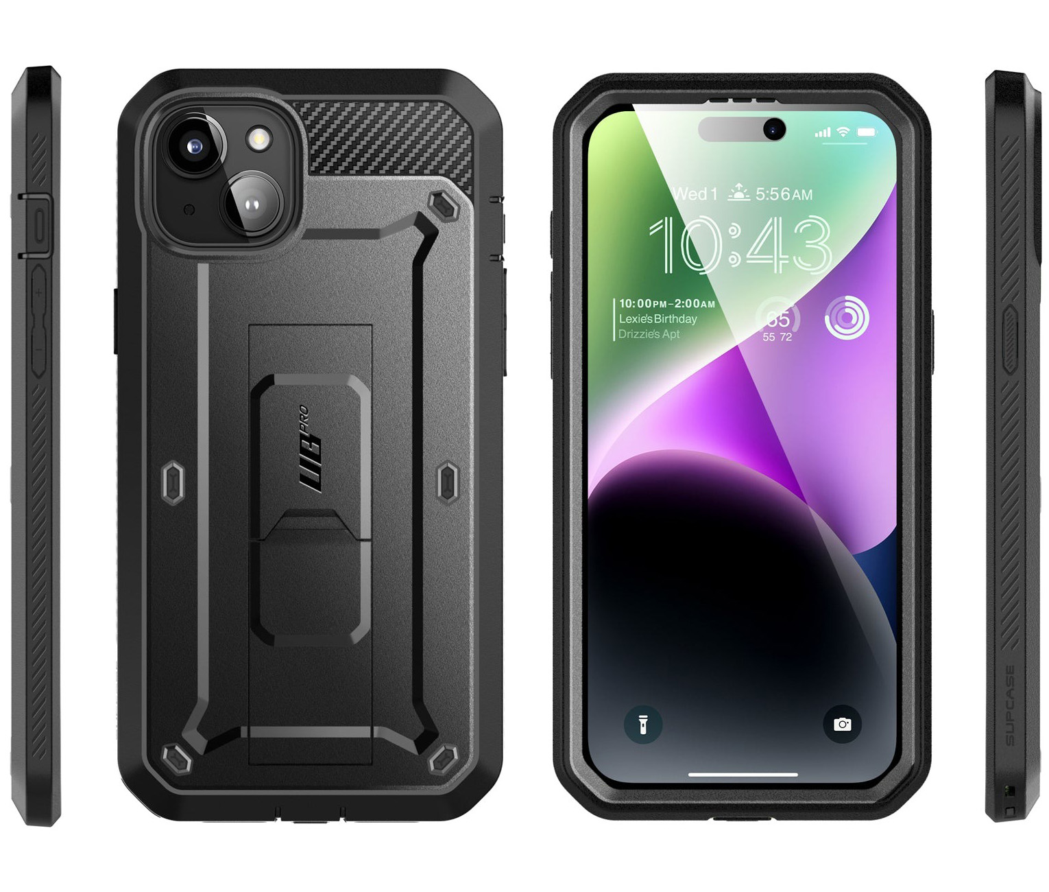 Etui pancerne Supcase Unicorn Beetle Pro do iPhone 15, czarne